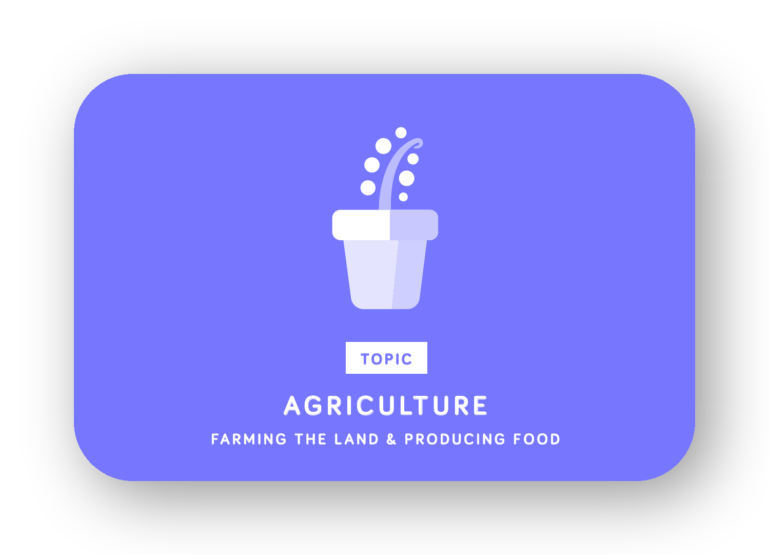Agriculture card
