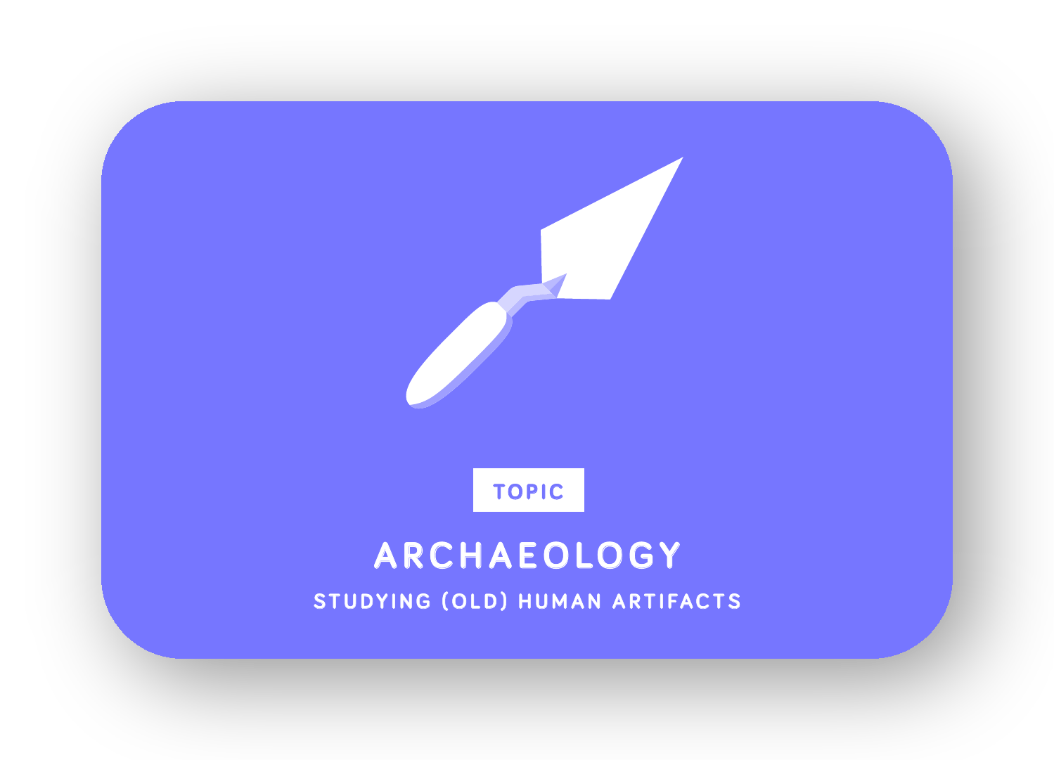 Archaeology card