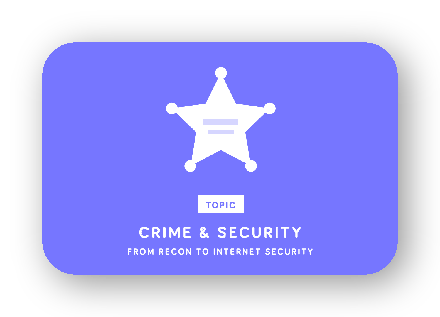 Crime & Security card