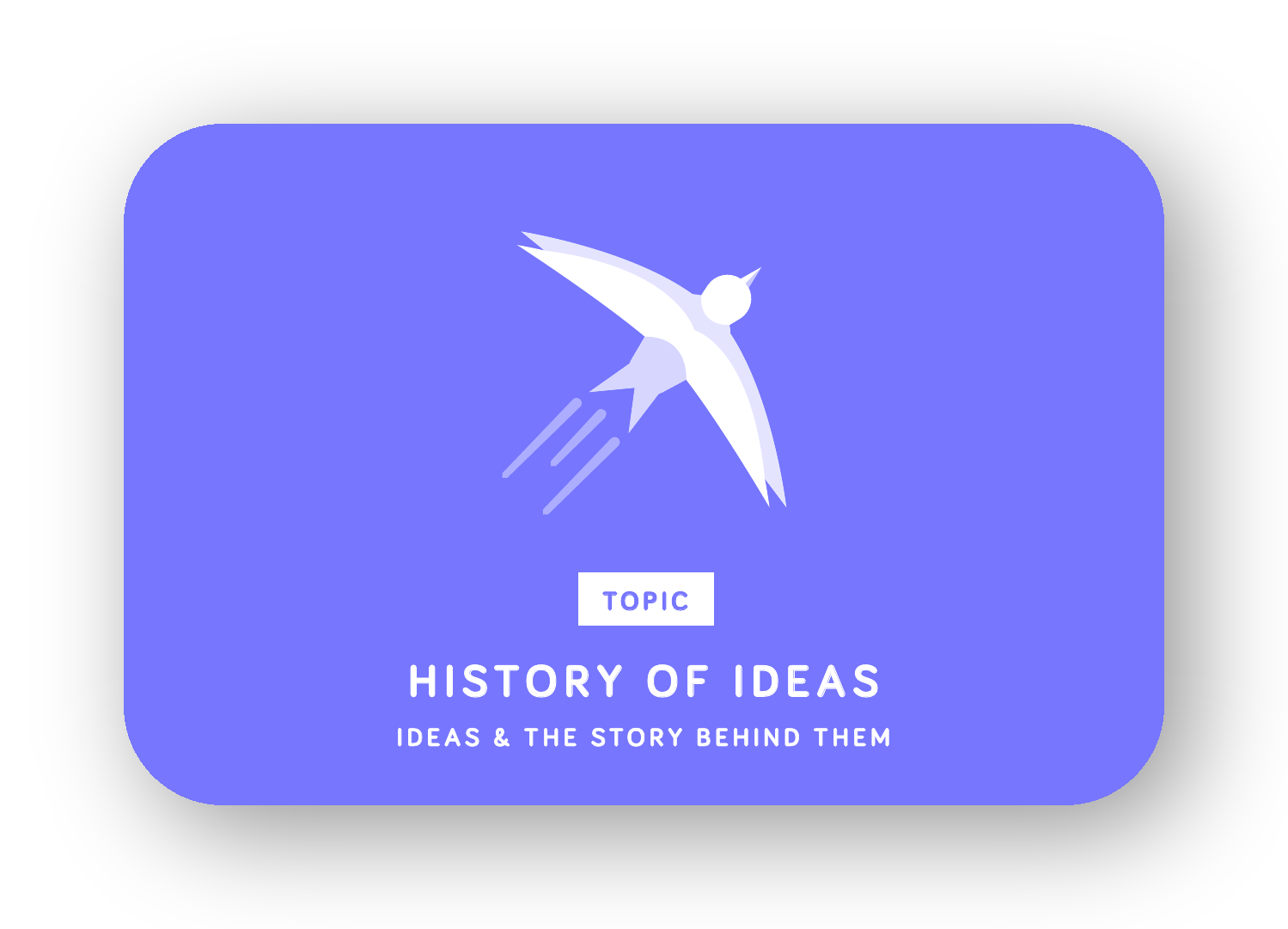 History of Ideas card