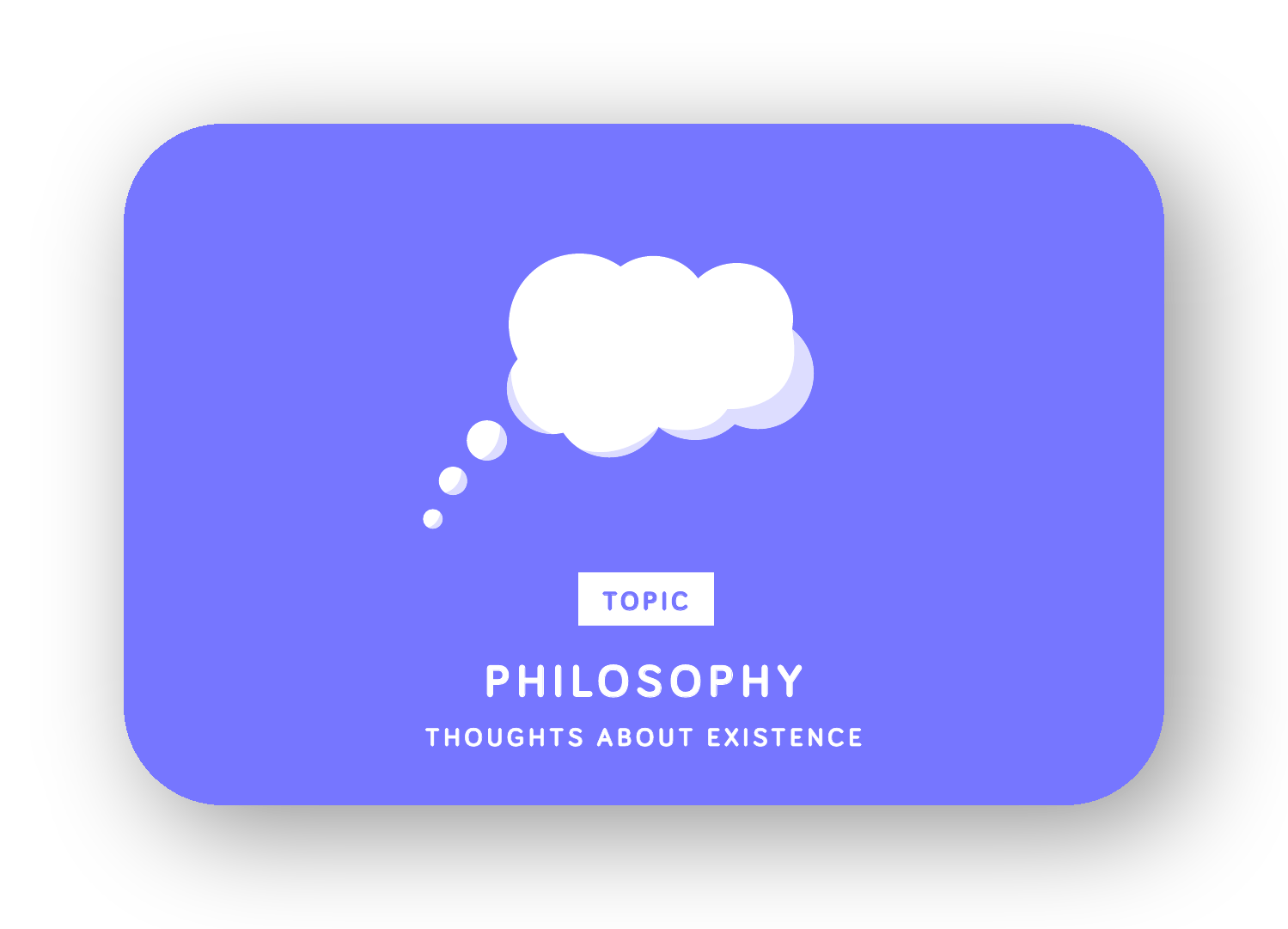 Philosophy card