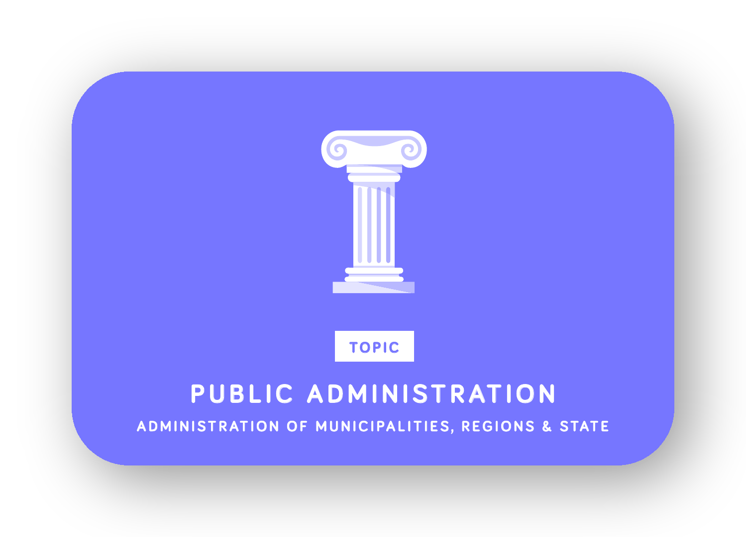 Public Administration card