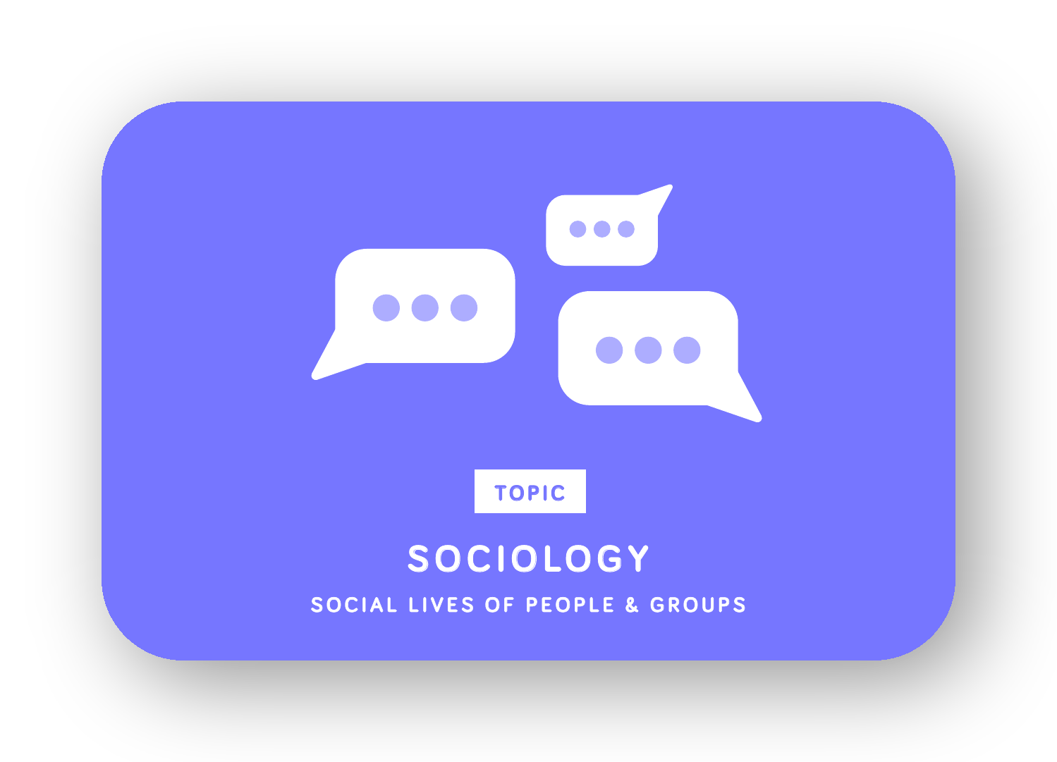 Sociology card