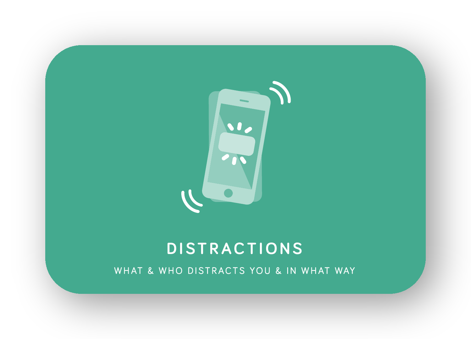 Distractions card