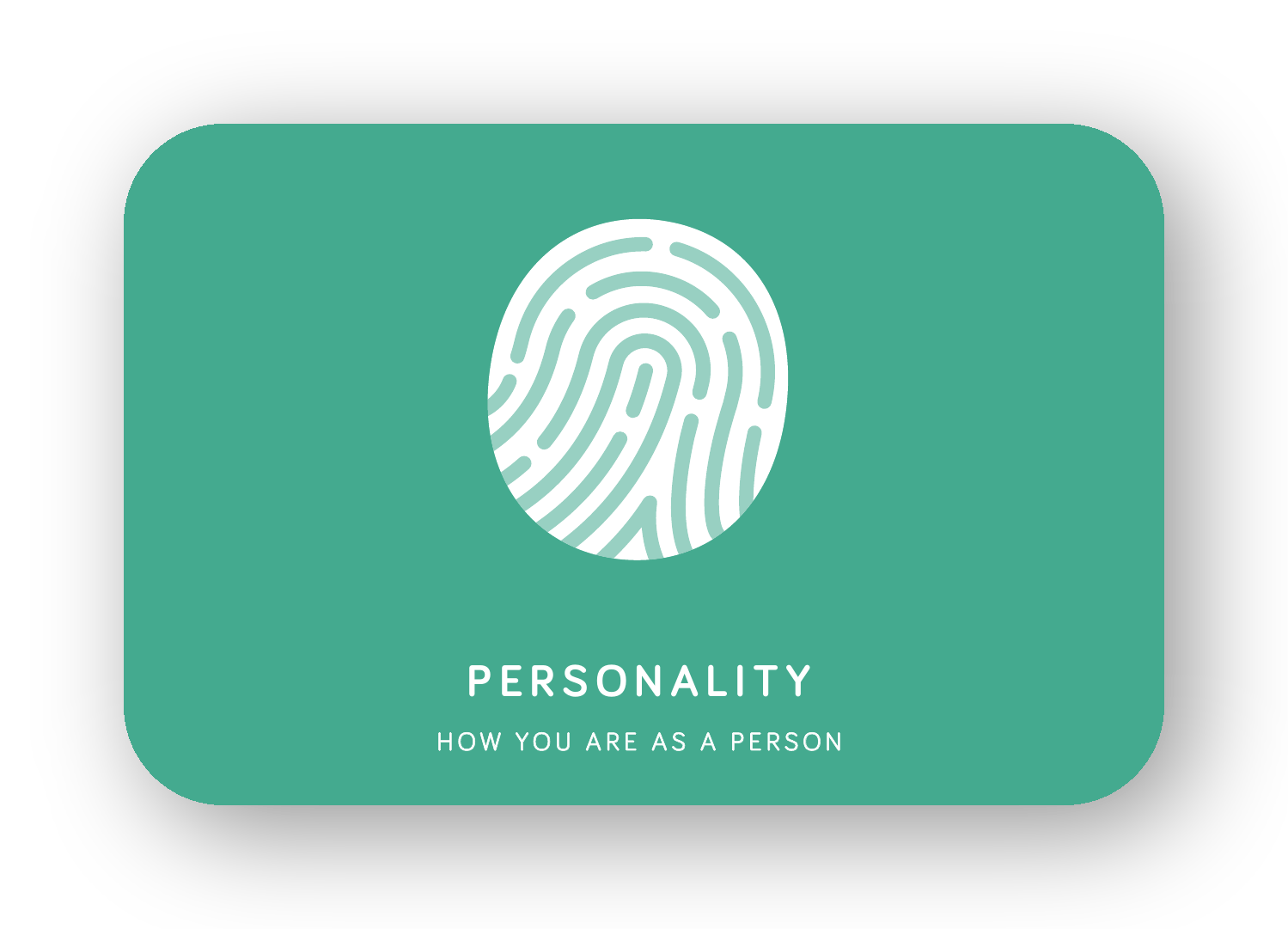 Personality card