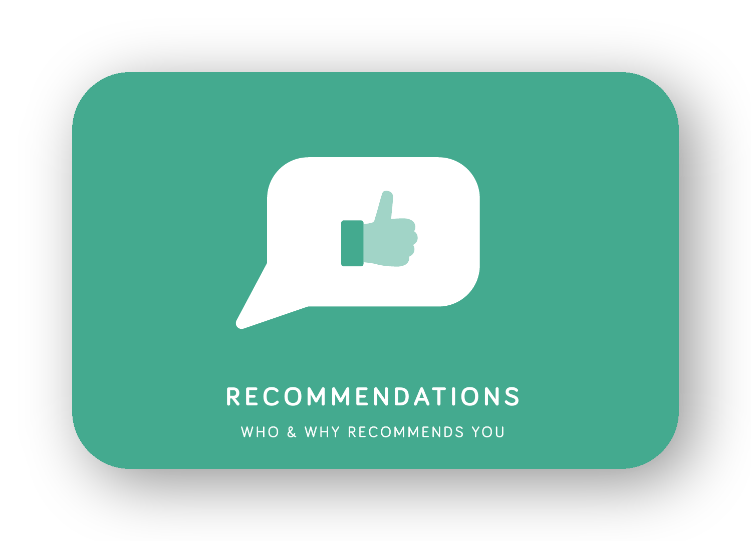 Recommendations card