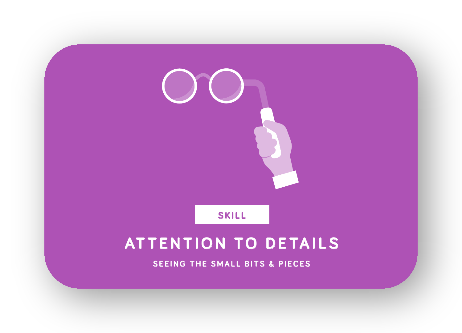 Attention to details card