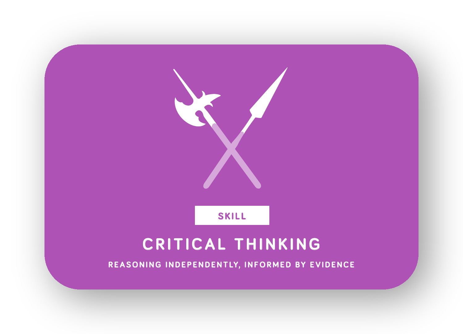 Critical thinking card