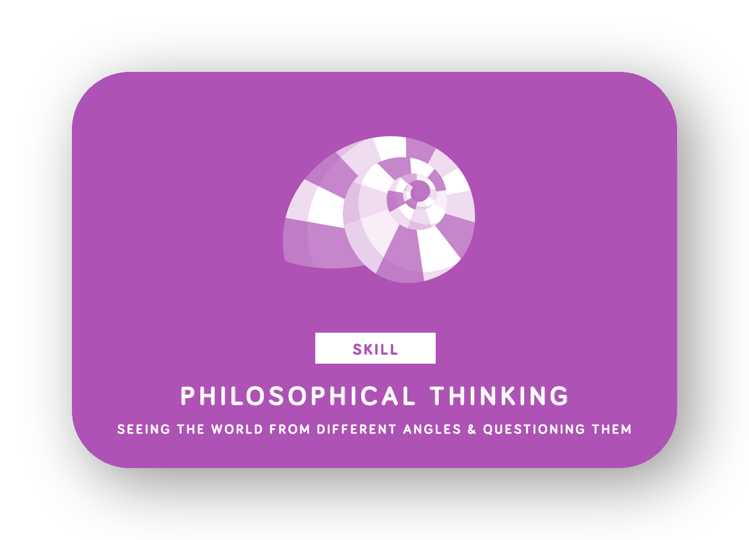 Philosophical thinking card