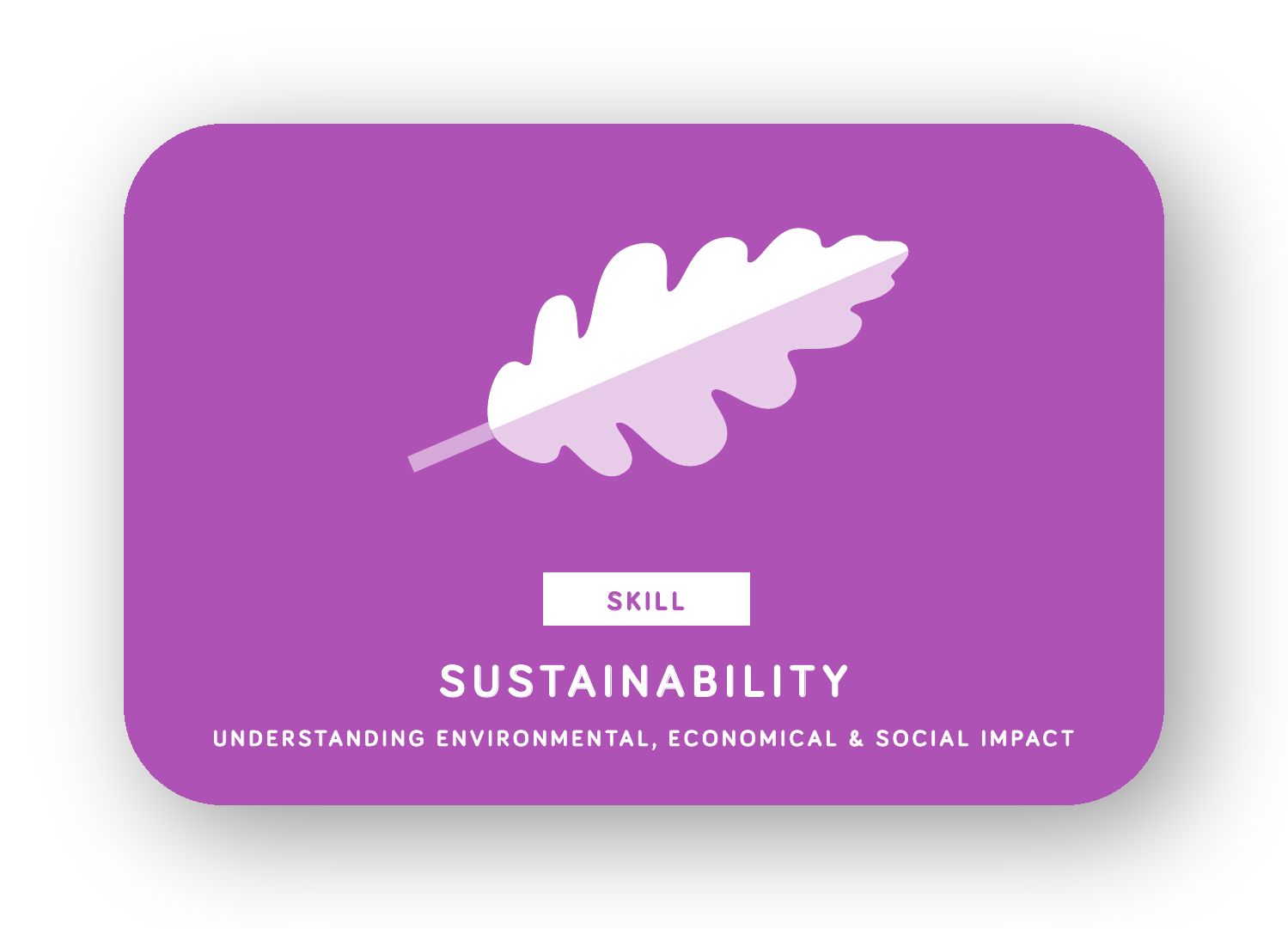 Sustainability card